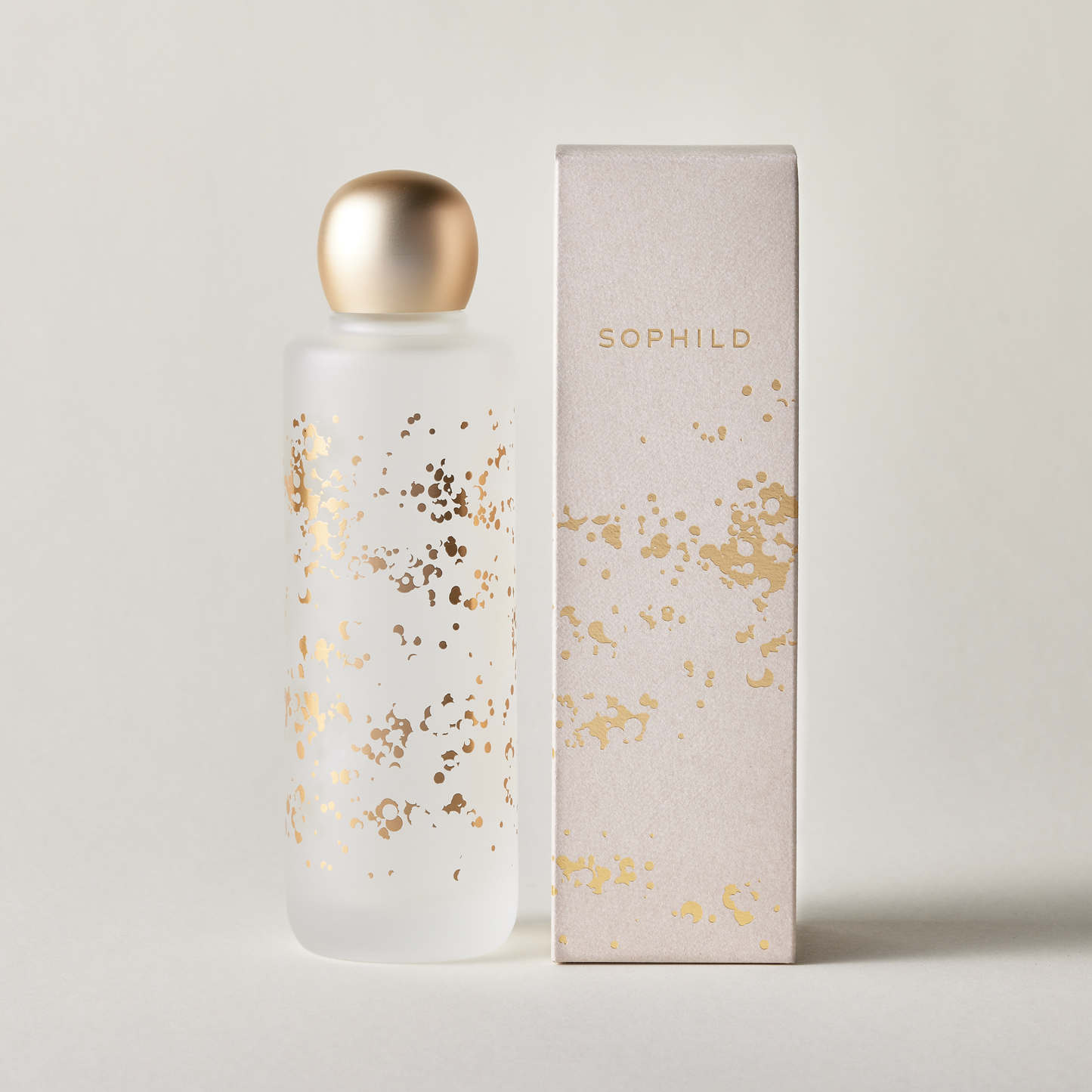Sparkle Gold 詰め替えボトル ガラス製